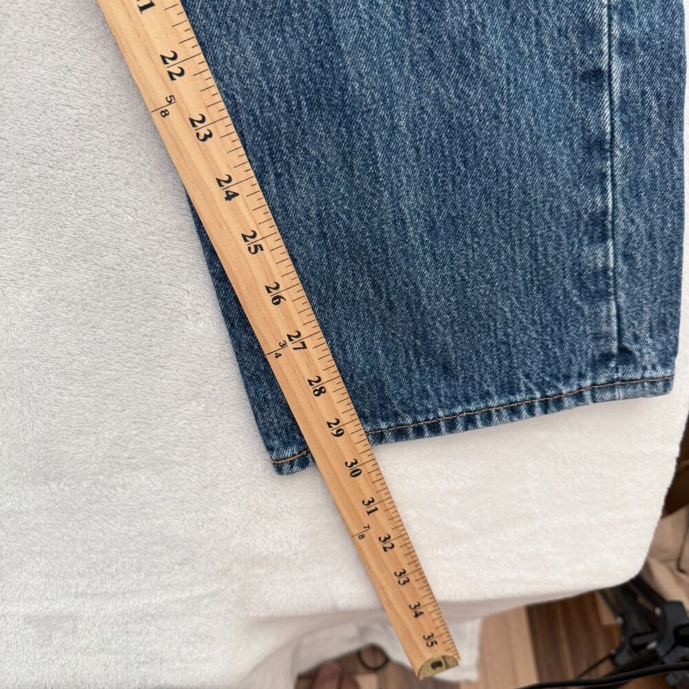 Levis 501 Jeans Mens 36x32 (34x29) Blue Straight Leg Button Fly - Picture 7 of 12